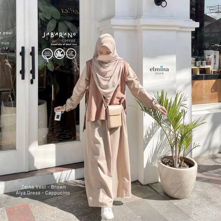 Gamis cappuccino muslimah untuk campus